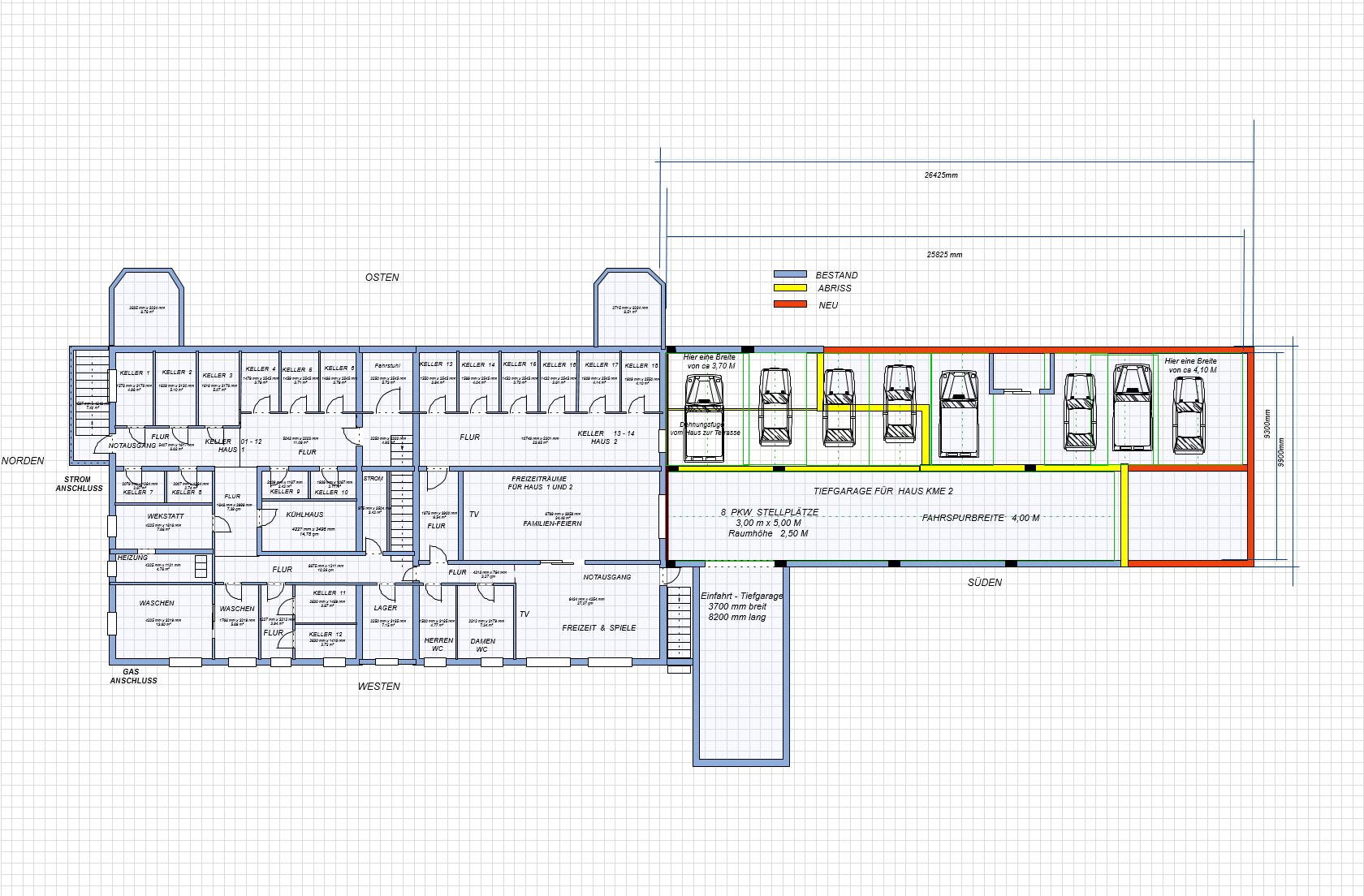 KME 11 mit Haus 2 und Fahrstuhl im Haus  2