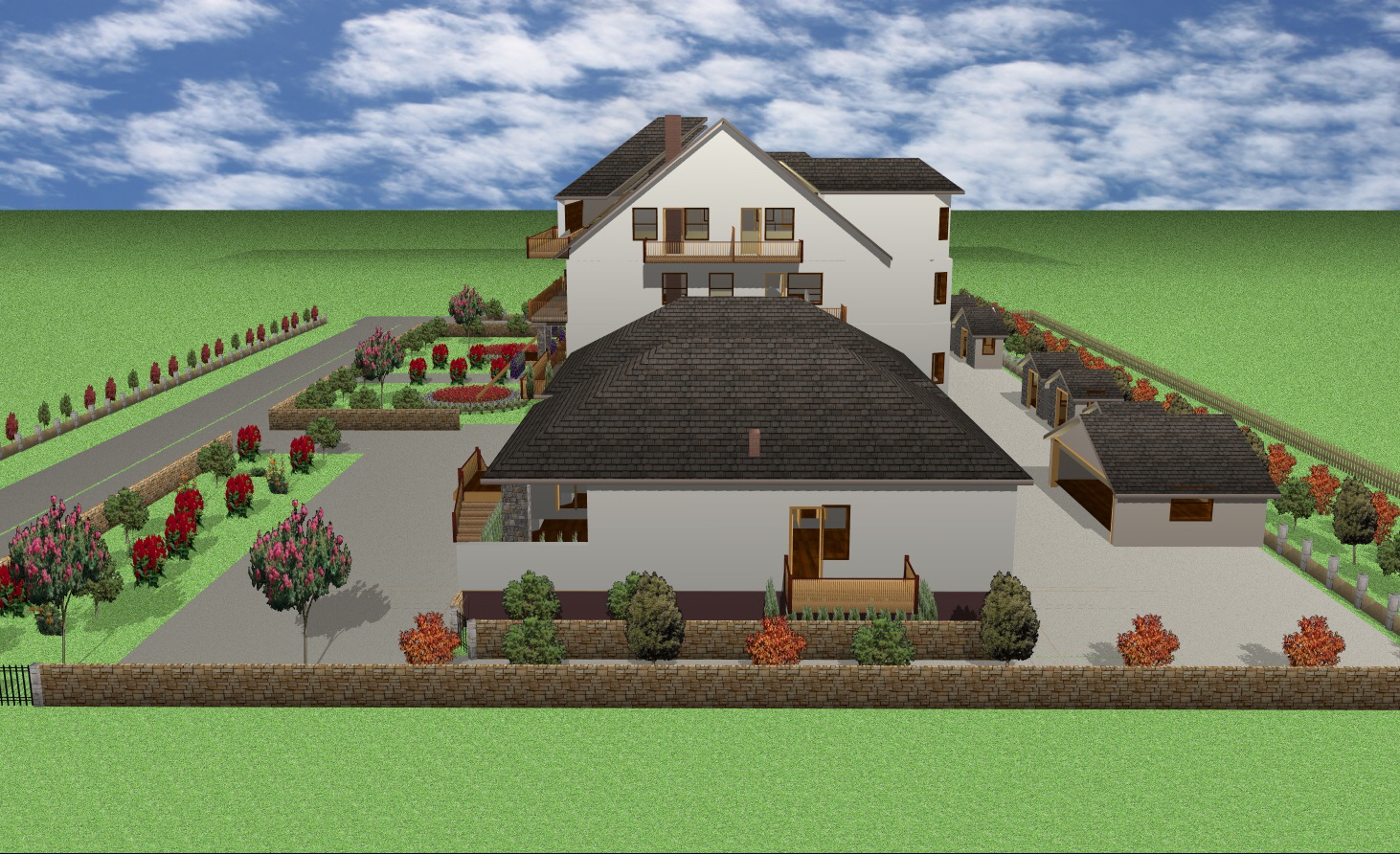 BUNGALOW`s  auf der Tiefgarage  SÜDEN 2024